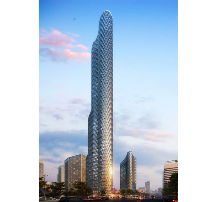 高層建筑商業(yè)辦公體效果圖制作