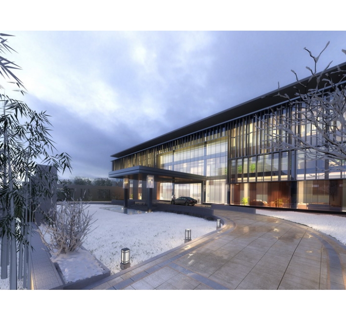 雪景效果圖制作