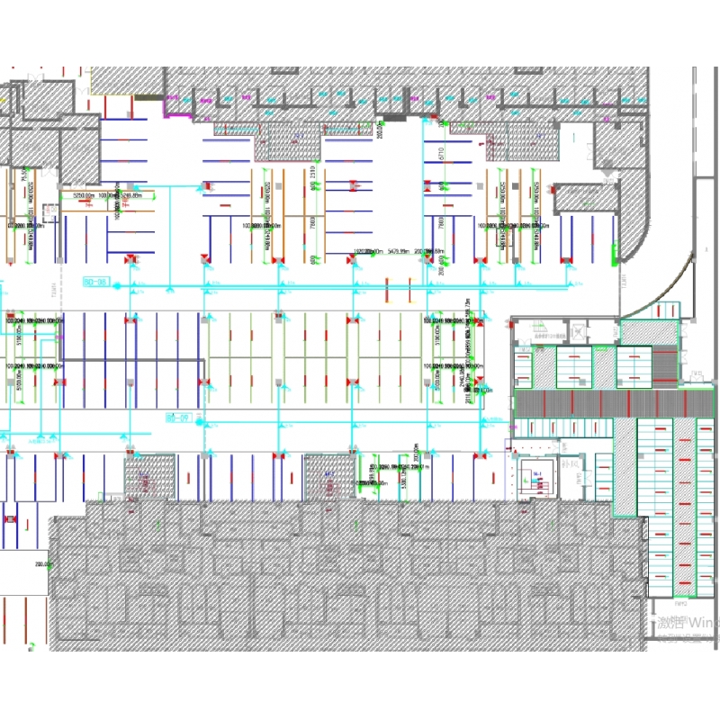 地庫(kù)施工圖制作